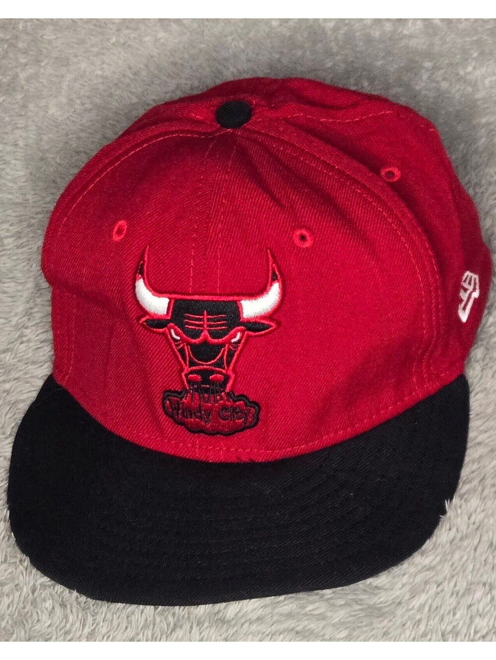 New Era 59FIFTY Chicago Bulls Hardwood Classics Fitted Hat Red Black Size 7